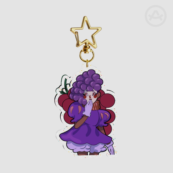 Grape Clown Keychain