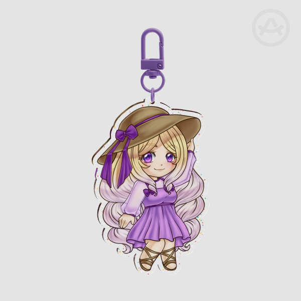 Elizabeth Glitter Acrylic Keychains