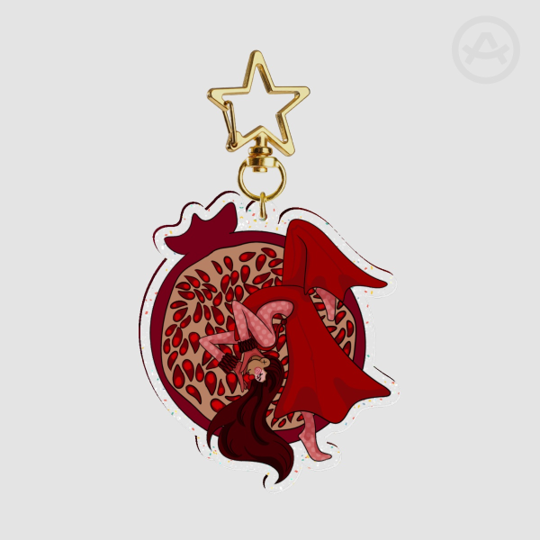 Pomegranate Clown Keychain