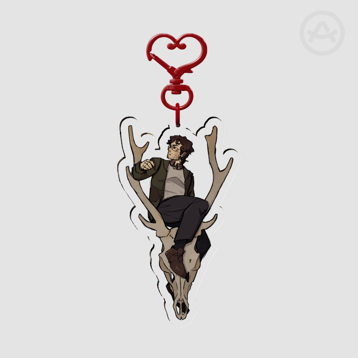Will graham deer skull keychain