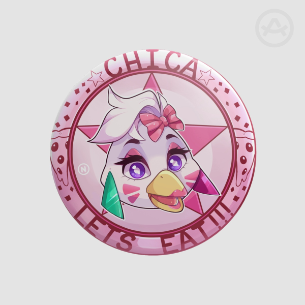 Faztoken Glamrock Chica Button