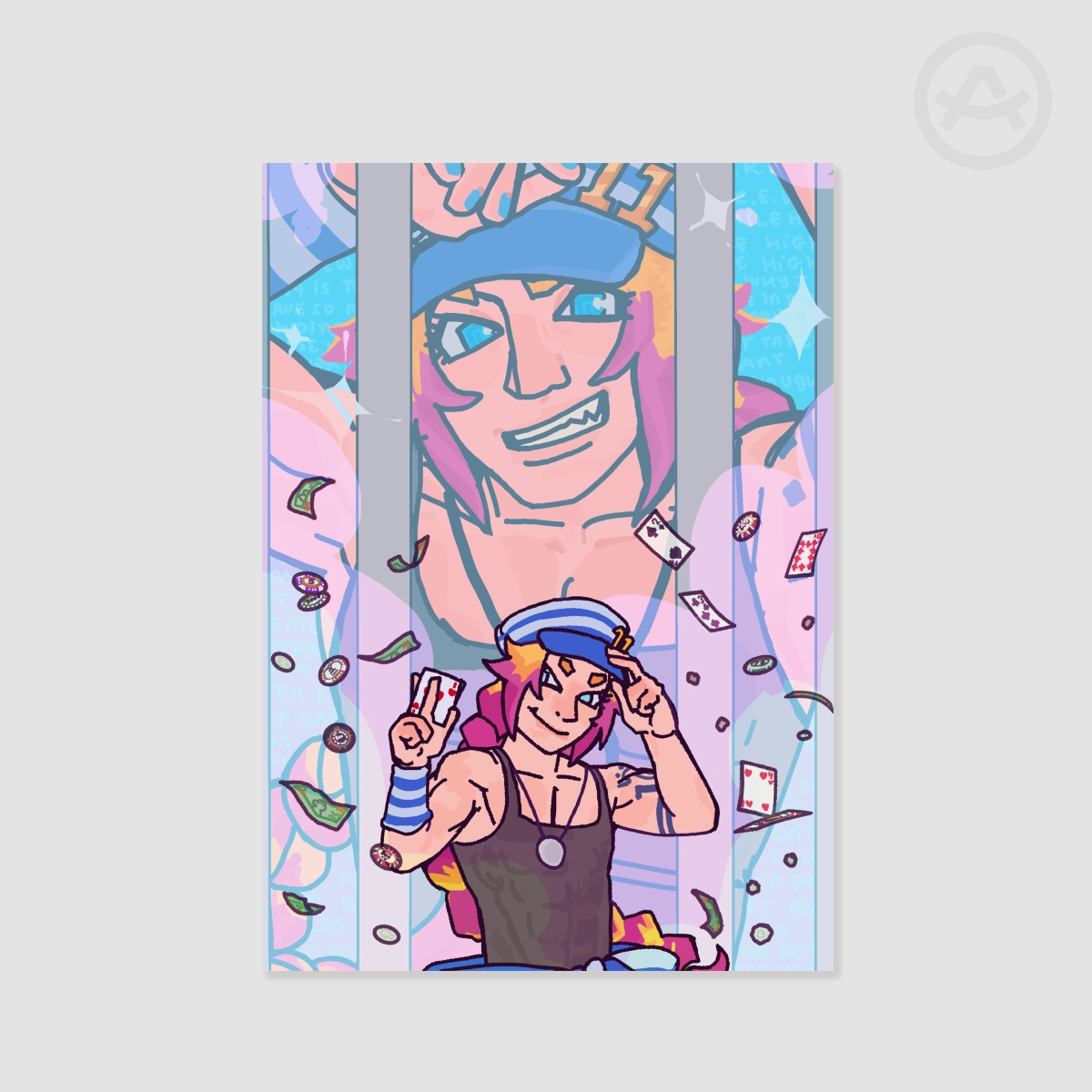 Behind Bars! Uno (A5 print)