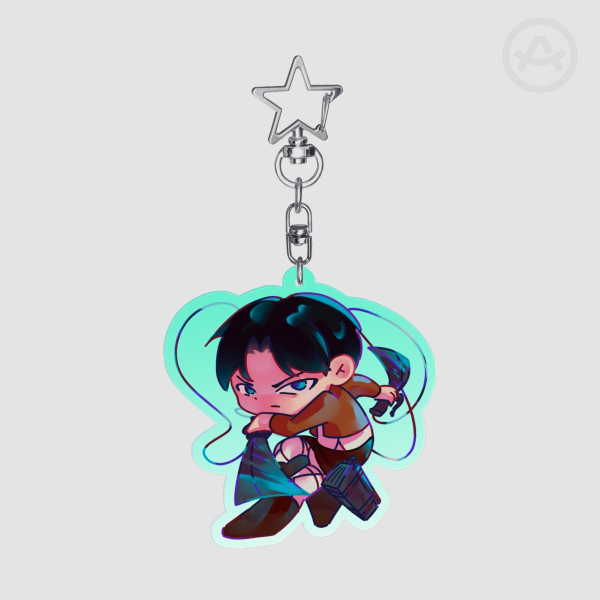 Levi Colored Edge Acrylic Keychains