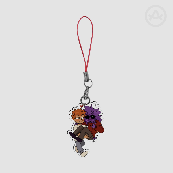 Dsaf happy au davesport Acrylic Keychain phone charm