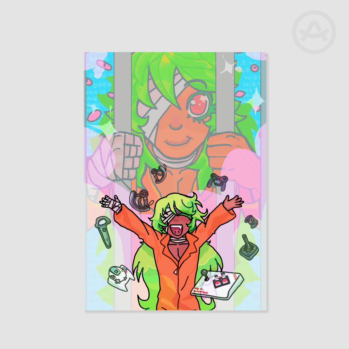 Behind Bars! Nico (A5 print)