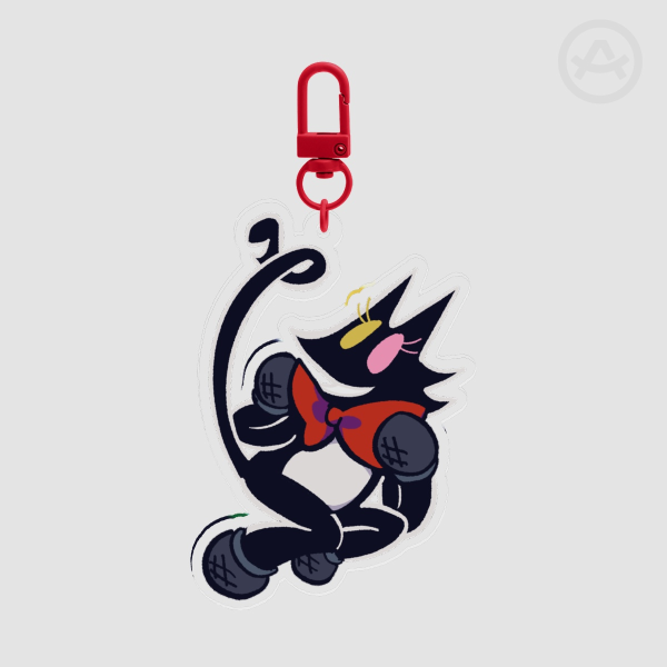 Pluey/Cat Mike Keychain