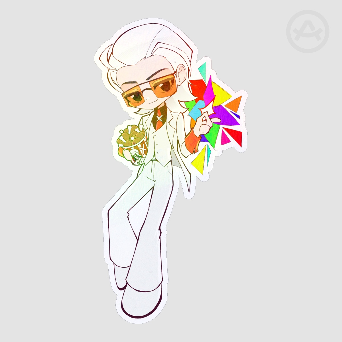 X Die Cut Sticker