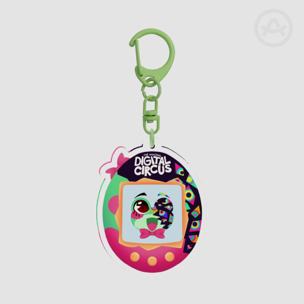 Tamagotchi Ribbit Abstracted Keychain The Amazing Digital Circus