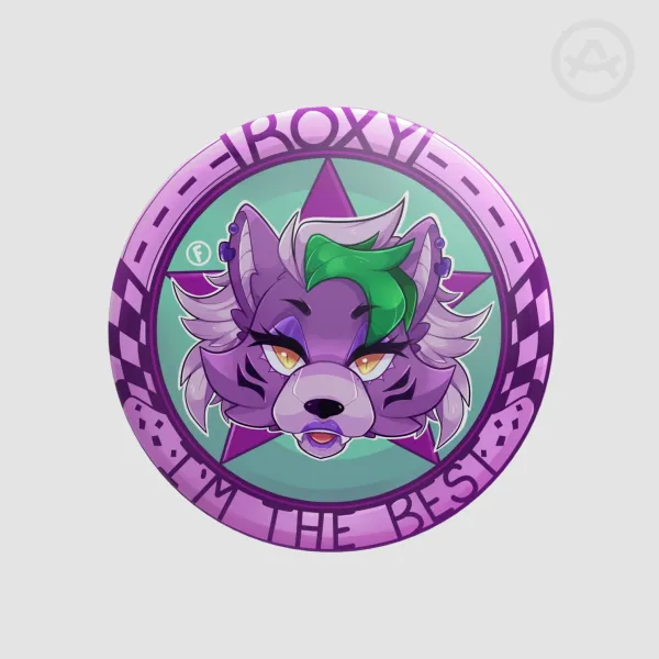 Faztoken Glamrock Roxy Button