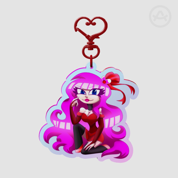 Girly Shipper Valentine BDay Keychain [Heather]