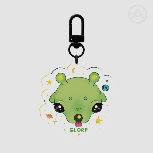 Glorp dog keychain