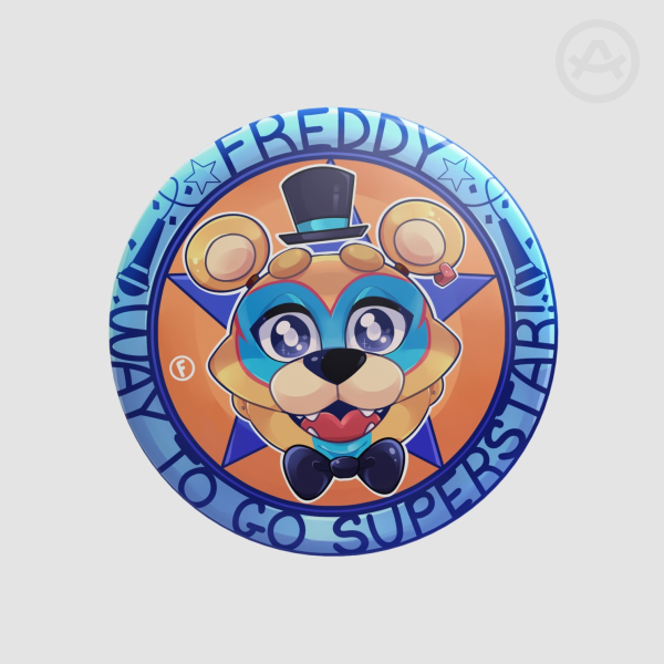 Faztoken Glamrock Freddy Button
