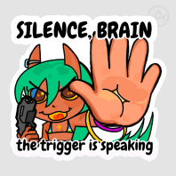 Porra wants Violence (sticker)