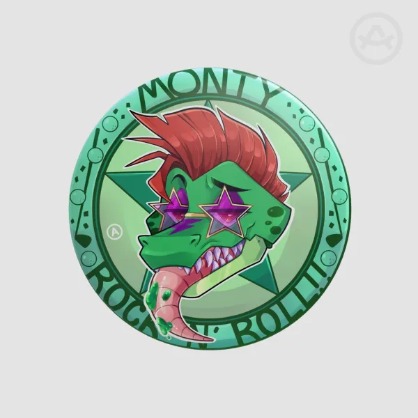 Faztoken Monty Gator Button