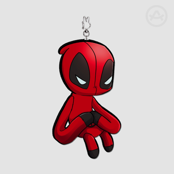 Plush Deadpool Keychain