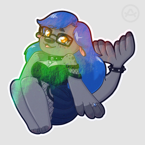 HOLO Die Cut Sticker - Chibi SealFriend