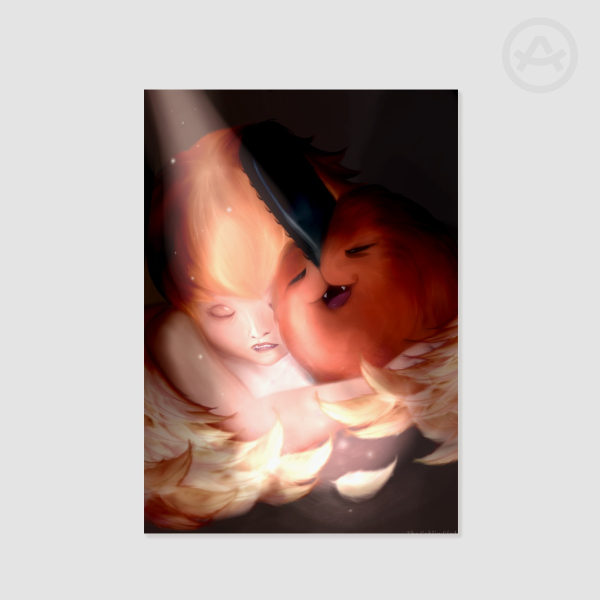 CSM Little Denji and Pochita Poster Print