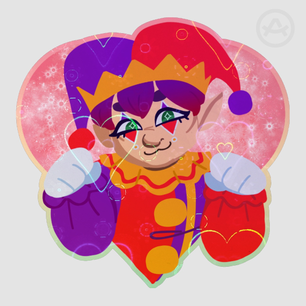 Humorous valentines sticker 2