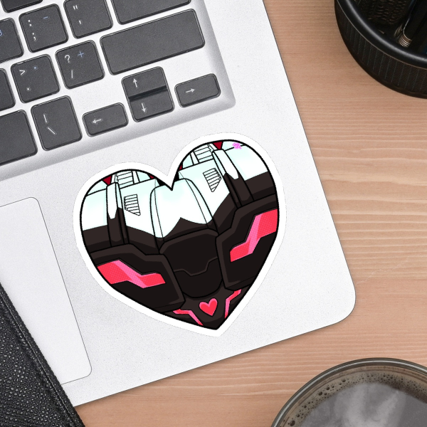Soft Prowl Bumper Heart Sticker
