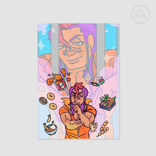 Behind Bars! Rock (A5 print)