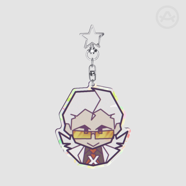 Hero X Keychain (with Broken Glass Effect)