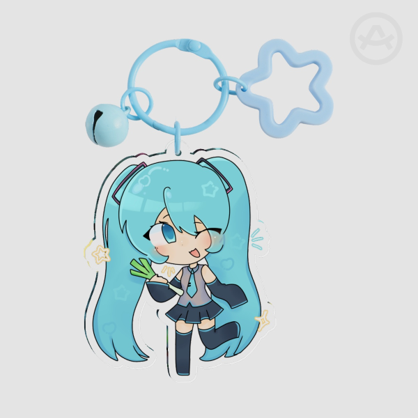 Miku acrylic keychain