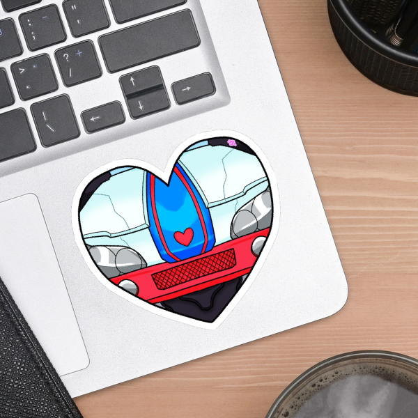 Soft Jazz Bumper Heart Sticker
