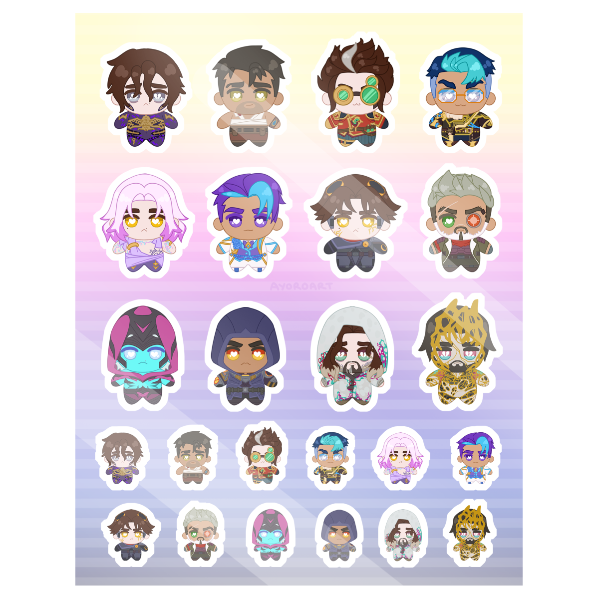 Jayvik GLOSSY Sticker Sheet