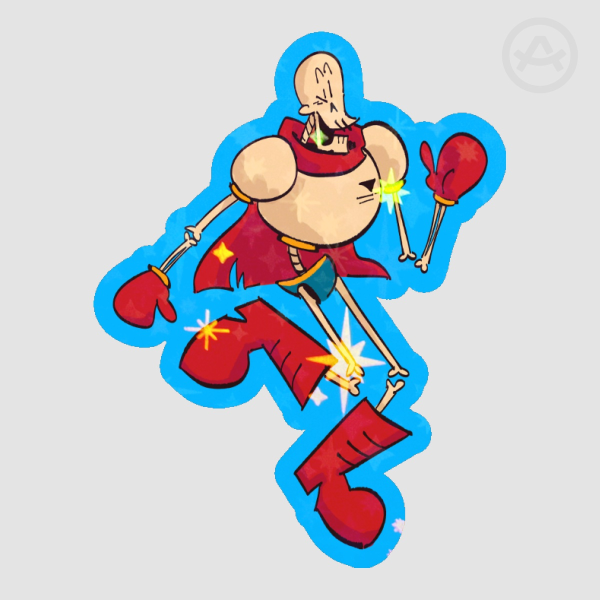 ”NYEH-HEH-HEH!” Papyrus Sticker | Undertale