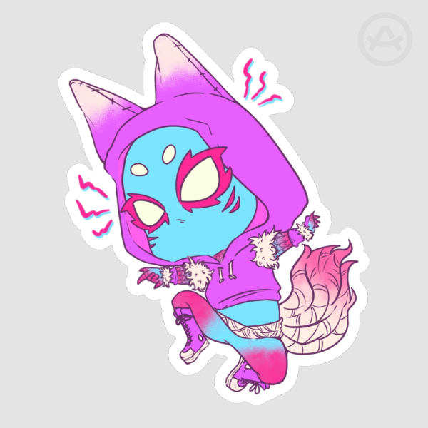 Blue Weaver Stickers