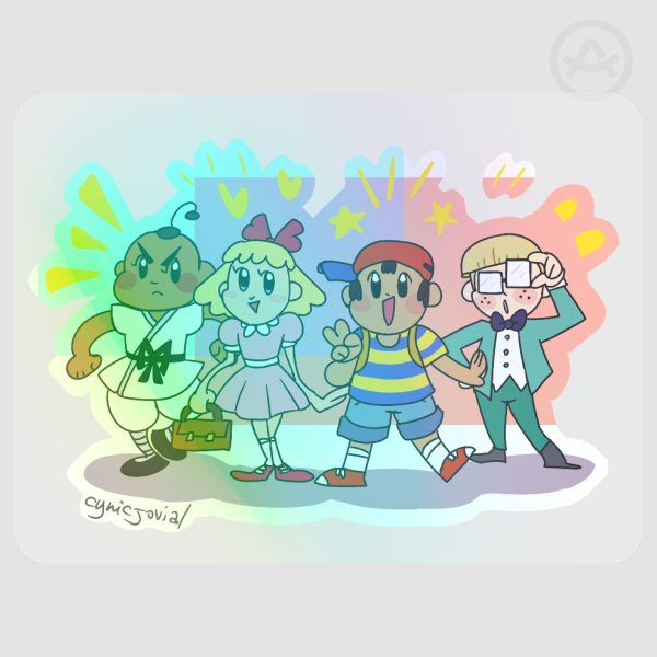 Chosen Four Transparent Rainbow Stickers