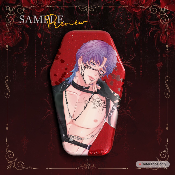 Catch-22 Rafayel Coffin Shape Holographic Badge