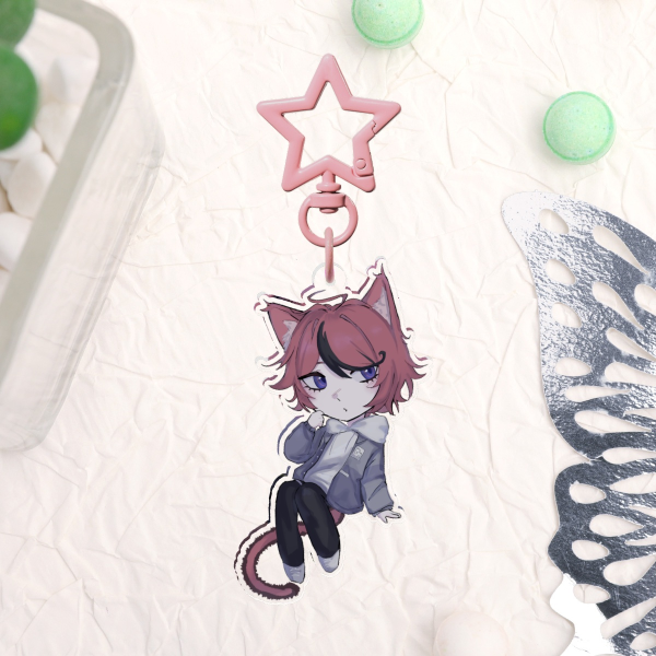 Kitty Takumi keychain - Hundred Line