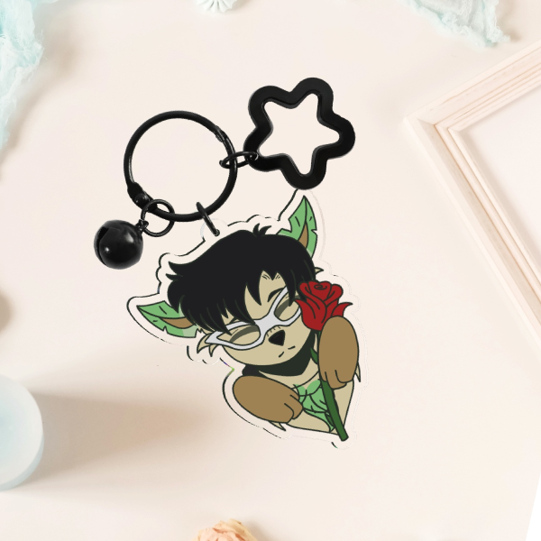 Sailor Moon - Tuxedo Mask x Leafeon Keycahin