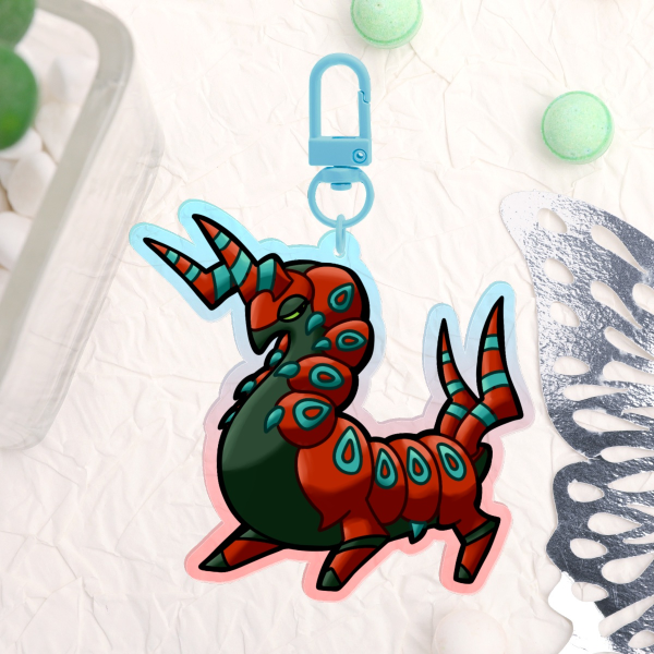 Shiny Scolipede V1 Acrylic Keychain