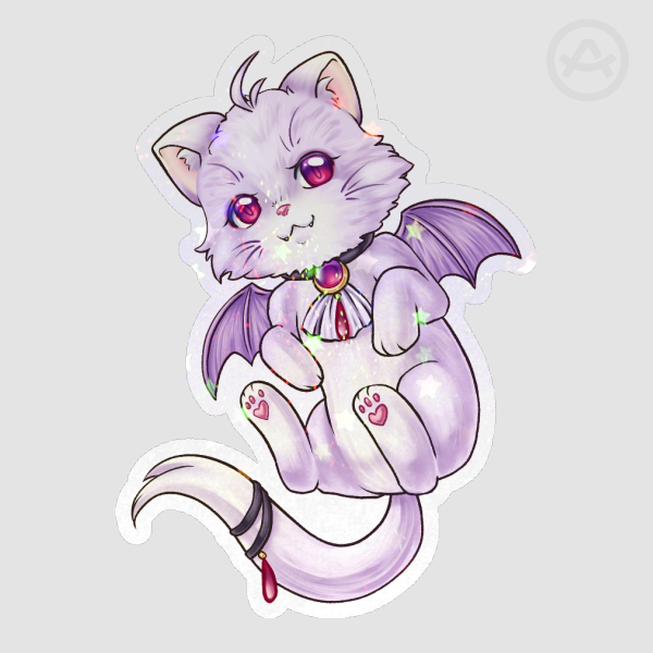 Cat Drystan Die Cut Stickers