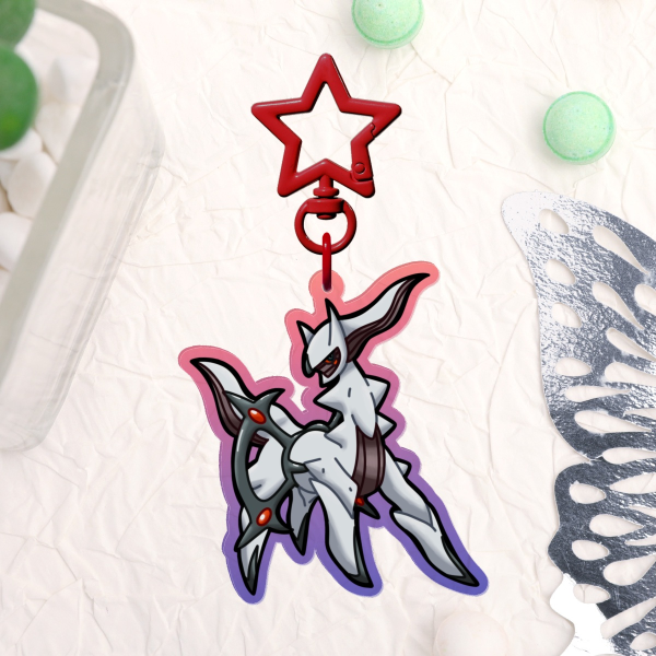 Arceus (Dark) Acrylic Keychain