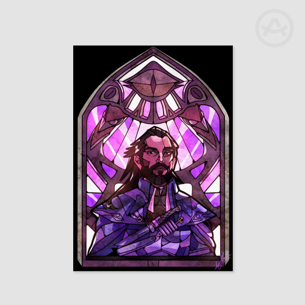Lucanis Dellamorte Stained Glass Print
