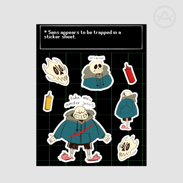 Sans Sticker Sheet | Undertale
