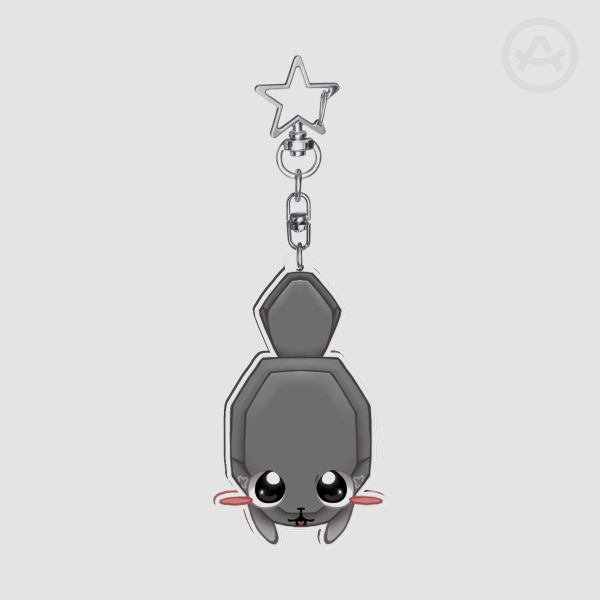 pebble dandy's world acrylic keychain