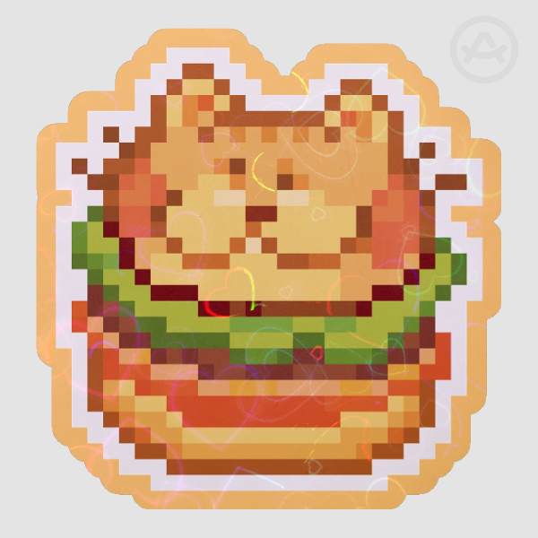 Cat Burger (sticker)
