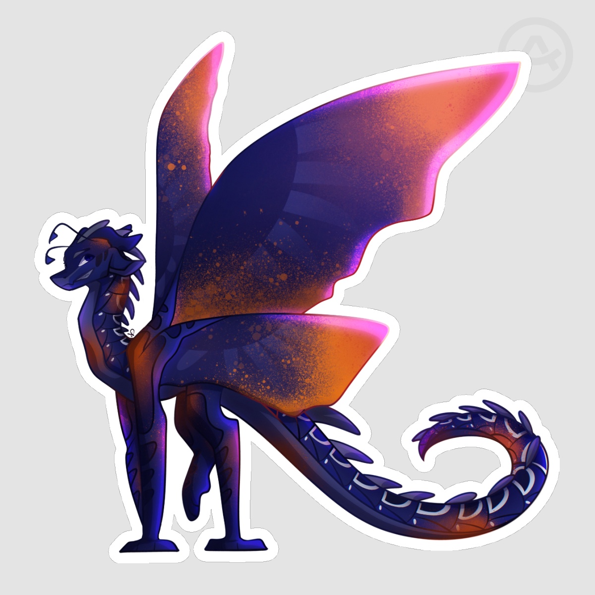 Swordtail Matte Die Cut Stickers