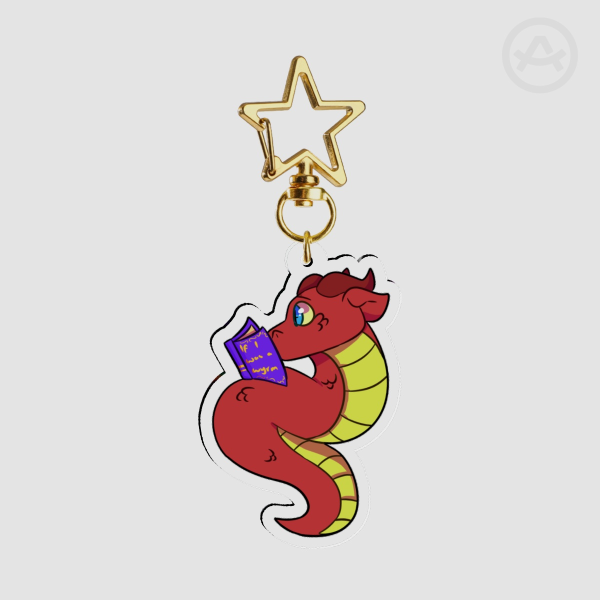 Bookwyrm Keychain
