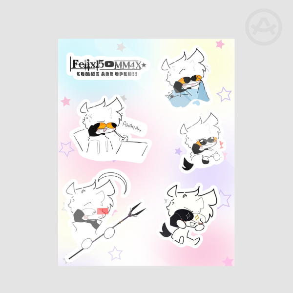 Felix15 Paper Stickers Sheet