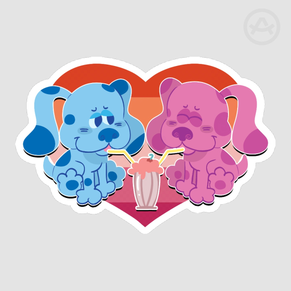 Puppy Love Milkshake Pride! Sticker