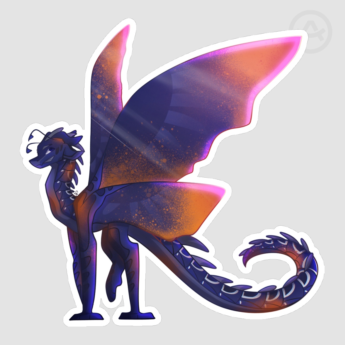 Swordtail Glossy Die Cut Stickers