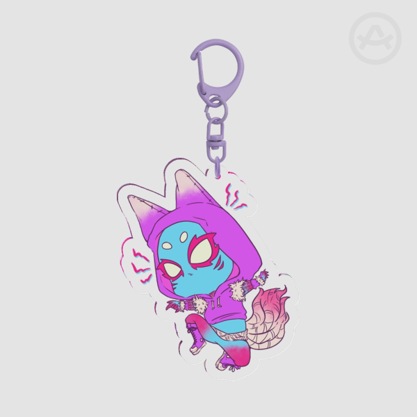 Blue Weaver Keychain