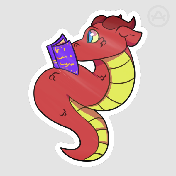 Bookwyrm Sticker