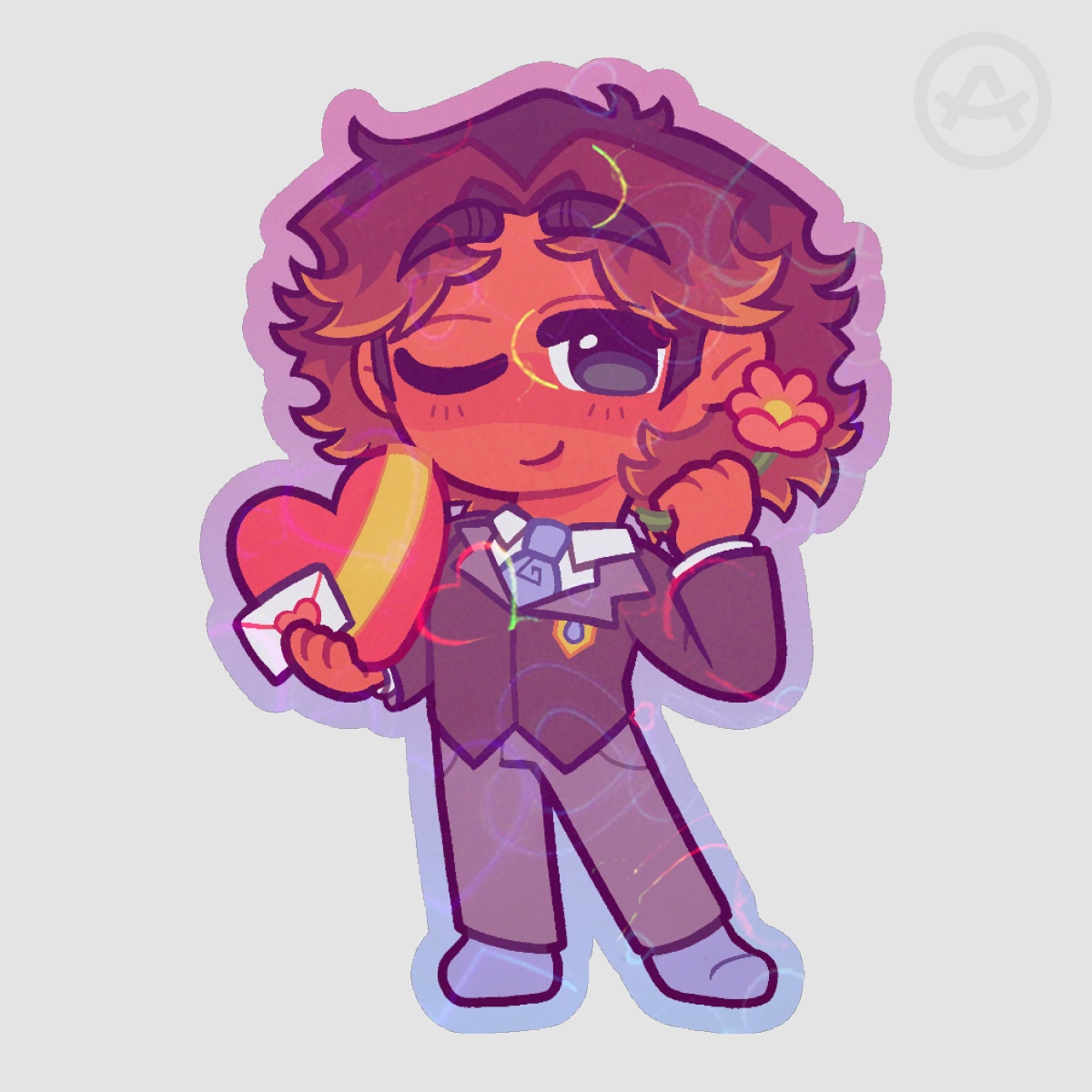 LOVE STRUCK 2026 Laurance Valentine Sticker