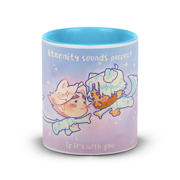 'Eternity sounds perfect' JayVik Mug blue